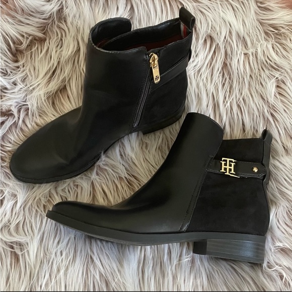 Tommy Hilfiger Shoes - Tommy Hilfiger Irsela Zip Black Ankle Boots